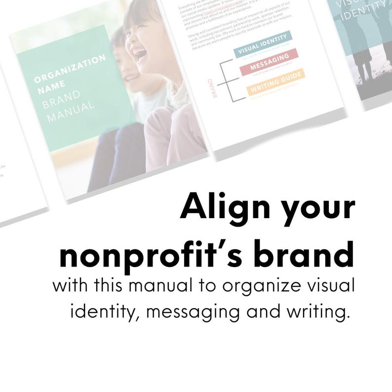 Nonprofit Brand Manual Template: DIY Visual Identity Guide (canva ...