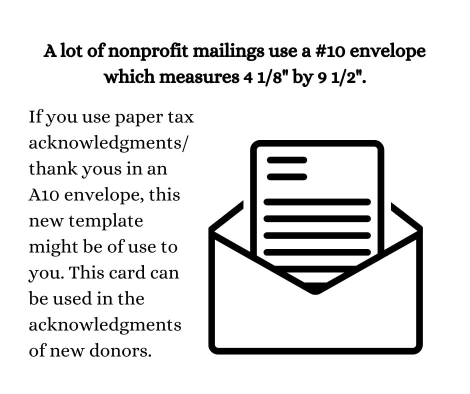 New Donor Thank You Card Editable Canva Template Retain Etsy