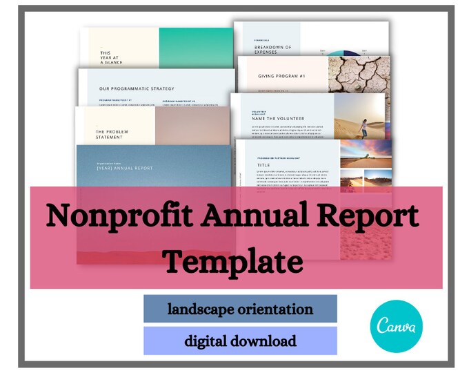 Editable Individual Donor Profile for Nonprofits Microsoft Etsy