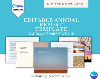 Nonprofit Annual Report - Digital Download - Raise Funds, Enhance Impact