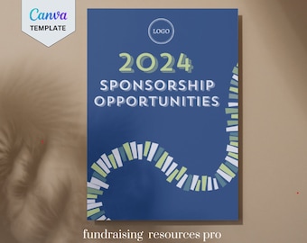 Editable Sponsorship Template for Fundraiser || Abstract Colorful Theme