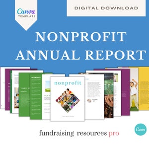 Colorful Nonprofit Annual Report Template || Report back to your donors on your impact