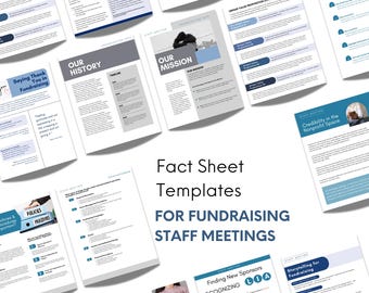Fact Sheets for Fundraising Team Meetings