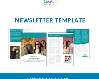 Nonprofit Newsletter Template || A simple template to share stories and events