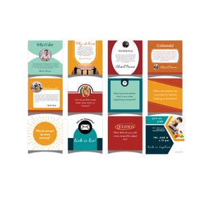 Plantillas coloridas para LinkedIn para organizaciones sin fines de lucro: 200 publicaciones personalizables en Canva (descarga digital) imagen 18