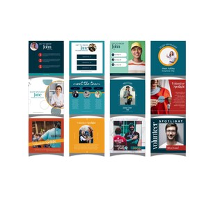 Plantillas coloridas para LinkedIn para organizaciones sin fines de lucro: 200 publicaciones personalizables en Canva (descarga digital) imagen 5