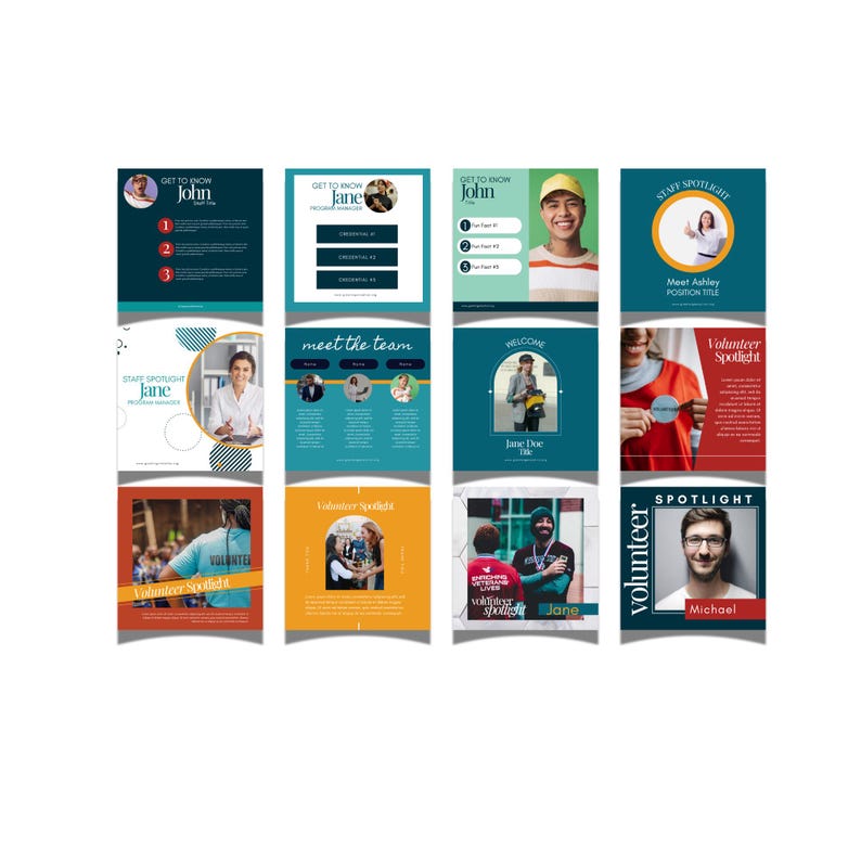 Plantillas coloridas para LinkedIn para organizaciones sin fines de lucro: 200 publicaciones personalizables en Canva (descarga digital) imagen 5