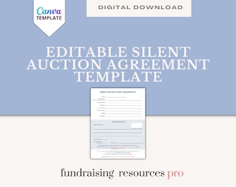 Silent Auction Agreement Template Form