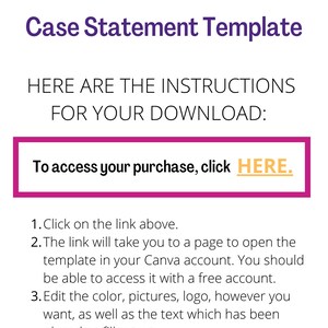 Case Statement Template: Prepare for a Major Fundraising Campaign - Etsy