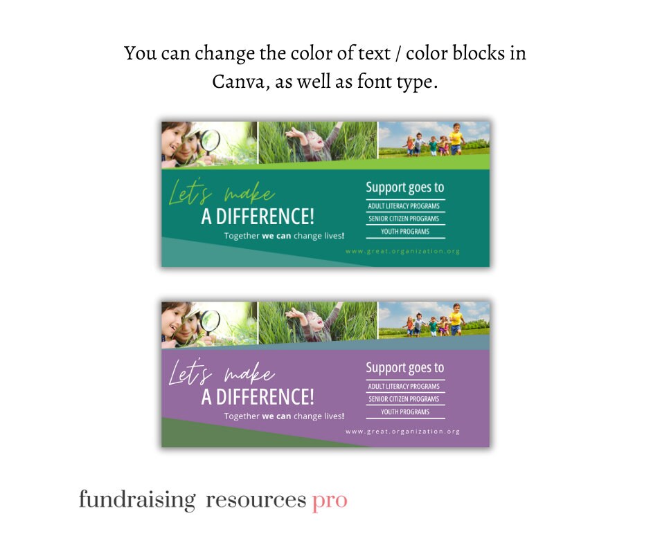Colorful Donor Reply Card Template Nonprofit Direct Mail Donation
