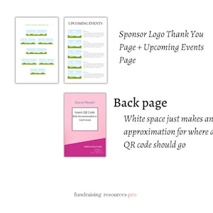 Editable Nonprofit Event Program Booklet Template || Template for ...