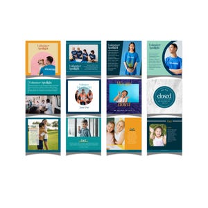 Plantillas coloridas para LinkedIn para organizaciones sin fines de lucro: 200 publicaciones personalizables en Canva (descarga digital) imagen 6