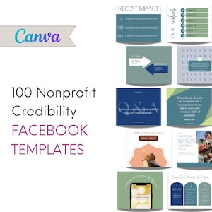 非営利団体向けFacebookテンプレート：信頼性とオーディエンスエンゲージメント（Canva）