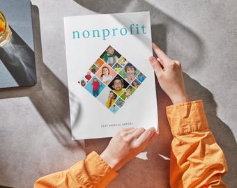 Colorful Nonprofit Annual Report Template: Canva Design (Digital Download)