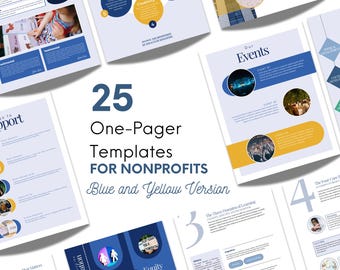25 Nonprofit One-Pager Templates for Fundraising | Canva