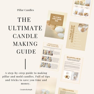 The Ultimate Guide to Making Candles. A step-by-step guide to making pillar and mold candles. Candle Making & what went wrong. DIY Business