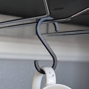 3D Gedruckte S Haken (4er Pack)