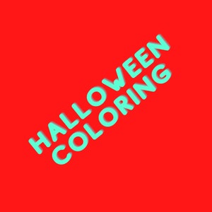 Digital/Printable Coloring Pages - 30 Halloween Coloring Pages - Adult Coloring