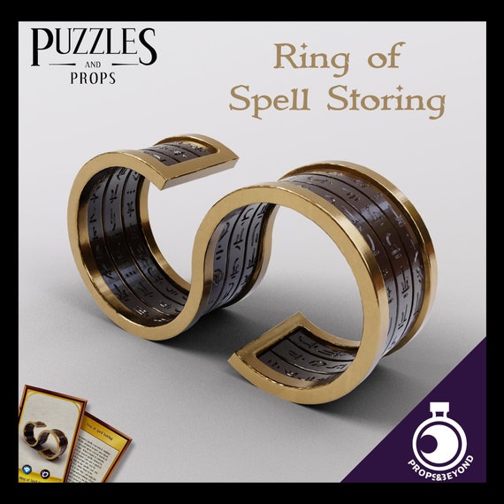 Ring of Spell Storing Puzzles and Props Props and Beyond Etsy