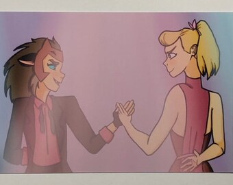 Catradora Princess Prom Art Print 4x6  - She-Ra and the Princesses of Power