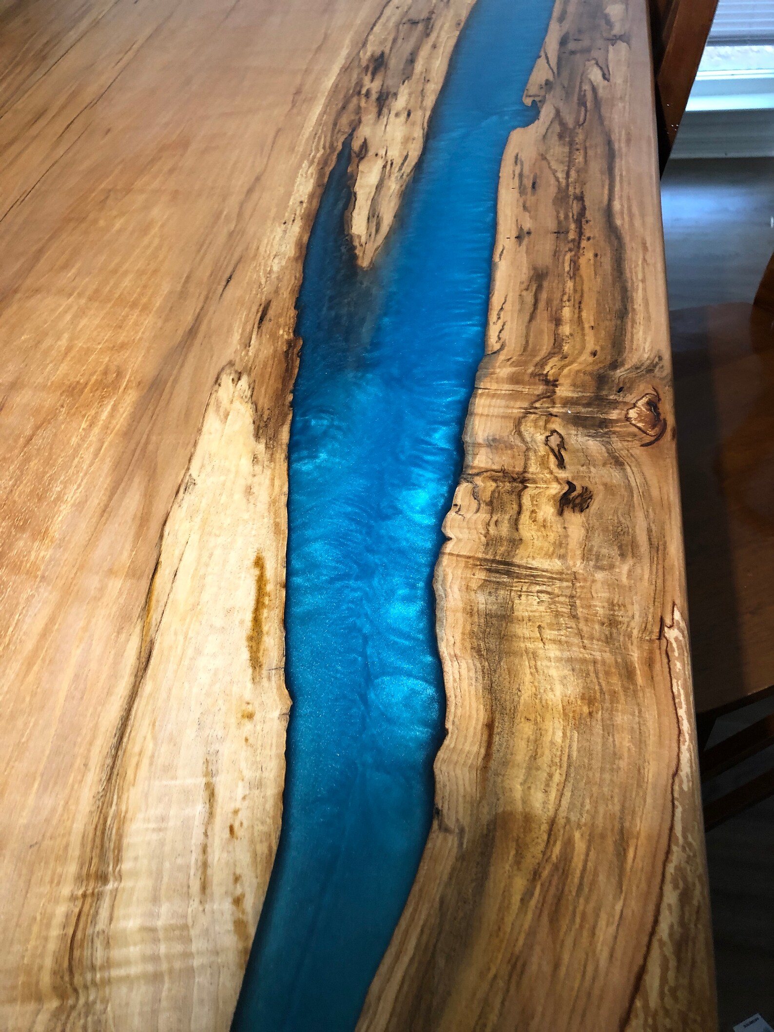Solid Maple Epoxy River Table Etsy UK