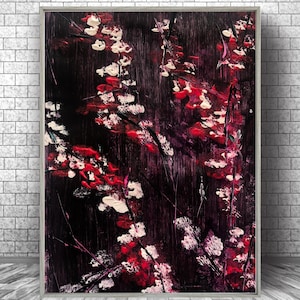 Abstract Floral Print, Abstract Botanical Print, Modern Wall Art Printable, Abstract Botanical Wall Art, Floral Illustration, Floral Art