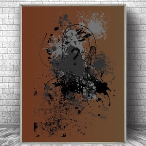 Question Mark Print, Question Everything Poster, Abstract Modern Question Mark Art Printable, Typography Decor, Typography Art Printable