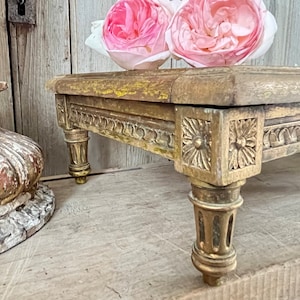 Napoleon III gilded wood footstool
