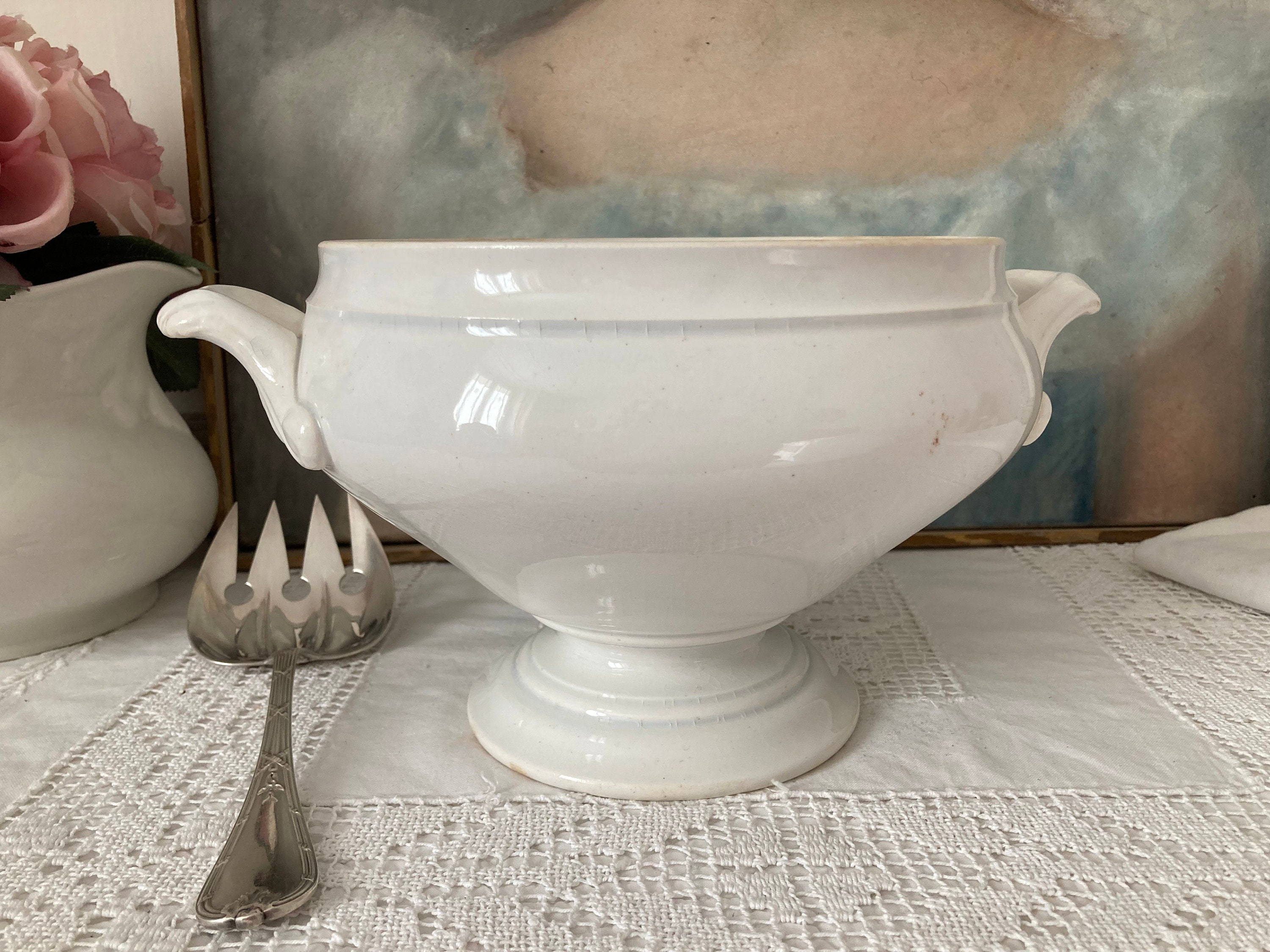 Bas de Soupière Blanche Gien