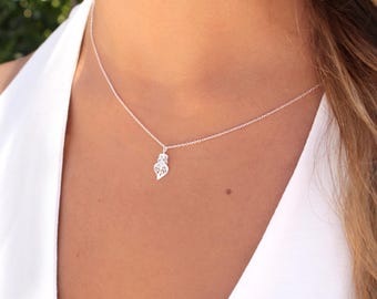 Tiny Viana's Heart Necklace • 925 Sterling Silver / 24k Gold Plated • Heart Pendant Chain Necklace • Delicate Portuguese Filigree Jewelry