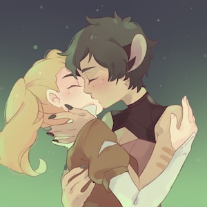 Catradora Adora Catra Kiss Print A5 Shera
