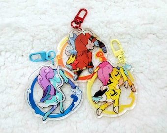Entei Suicune Raikou 3D Keychains!!!