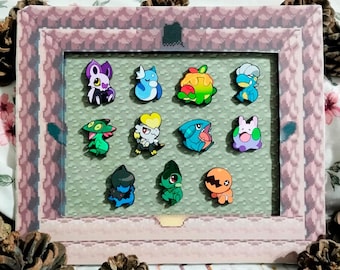 Alfiler de madera tipo dragón bagon dratini noibat gible trapinch appletun dreepy