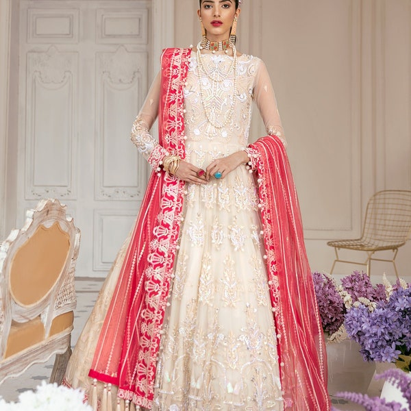 Shuddhi White Mughal Motif Dress