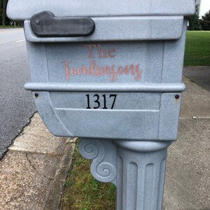 Custom Mailbox Decal