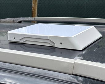 Starlink Mini Flat Mount: Estuche adaptador para techo de autocaravana. Ventosas e imanes.