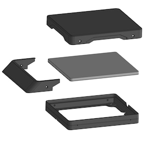 Starlink Mini Flat Mount: RV Roof Adapter Case. Suction cups+magnets