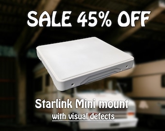 Starlink mini mount - with VISUAL DEFECTS - SALE | Protective case | Flat roof mount for camper, rv, van, motorhome, boat.