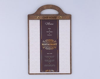 Wooden Menu