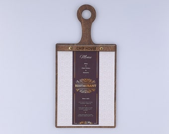 Wooden Menu