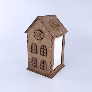 Gepersonaliseerde houten servetdispenser met logo, restaurant servethouders, boerderij aangepaste servethouder, rustieke servethouder, 10703