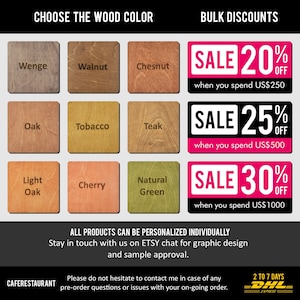 Restaurant Table Numbers 1-10 Set, Cafe Numbers, Wedding Table Number