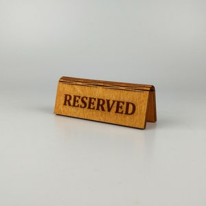 Reserved Table Sign,  Wooden Rusctic Board, Reserved Restaurant Sign,  Wood Reserved Sign, Reserved Wedding Sign, Restaurant Decor 10472