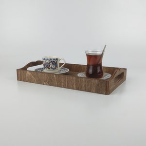 Personalized Wood Serving Tray with Logo, Restaurant Serving Tray, Customized Wedding Gift 10524
