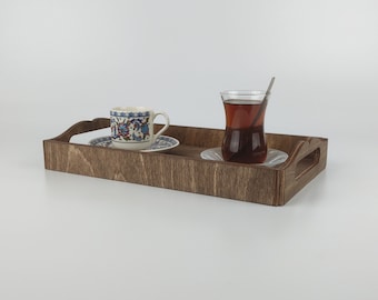 Personalized Wood Serving Tray with Logo, Restaurant Serving Tray, Customized Wedding Gift 10524