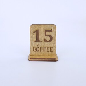 Restaurant Table Numbers 1-10 Set, Cafe Numbers, Wedding Table Number
