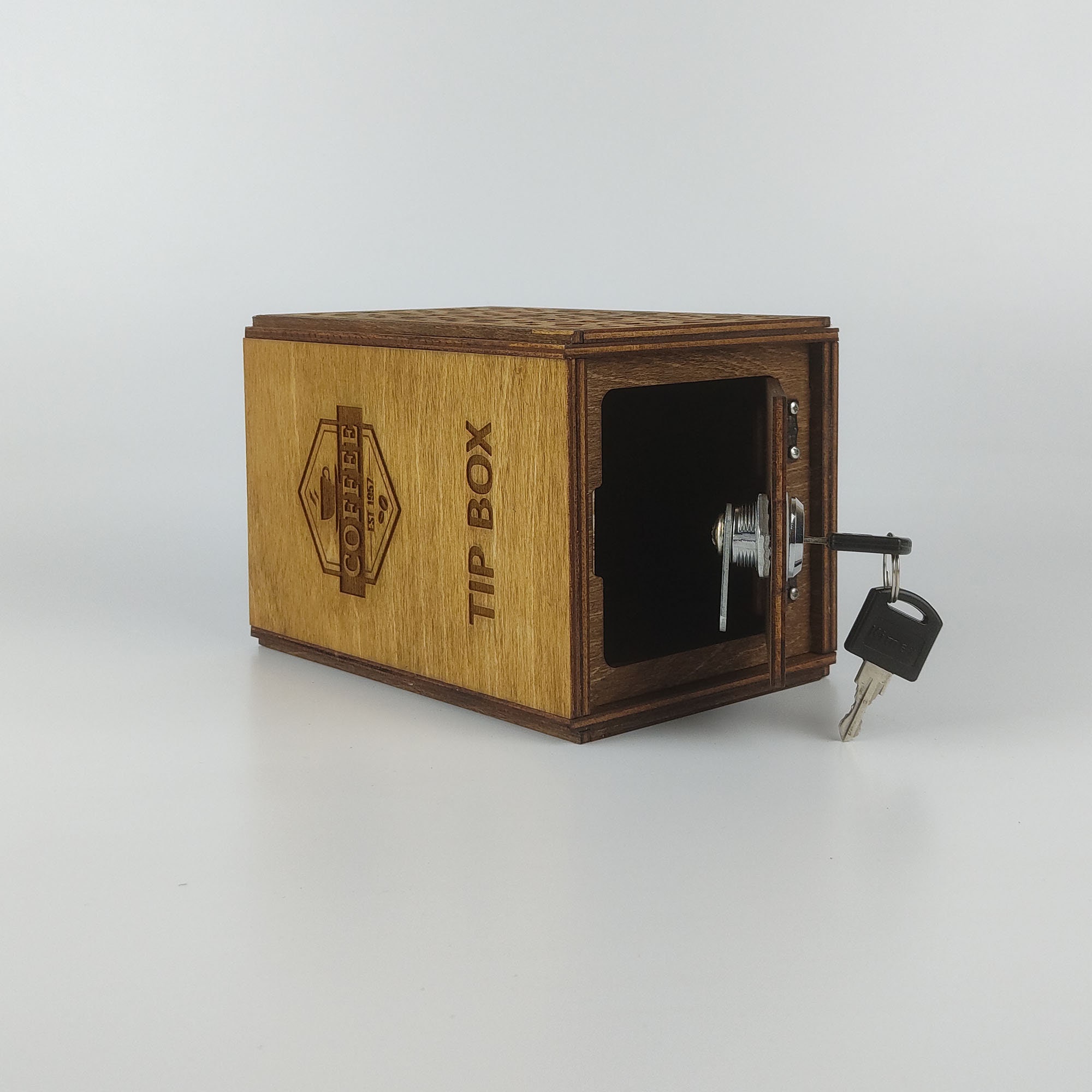 Personalized Wooden Tipping Box, Restaurant Tip Box, Custom Money Box ...
