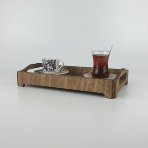 Personalized Wood Serving Tray with Logo, Restaurant Serving Tray, Customized Wedding Gift 10568