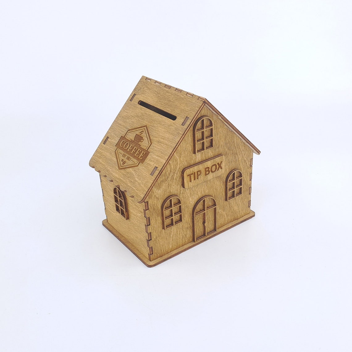 Personalized Wooden Tipping Box, Restaurant Tip Box, Custom Money Box ...