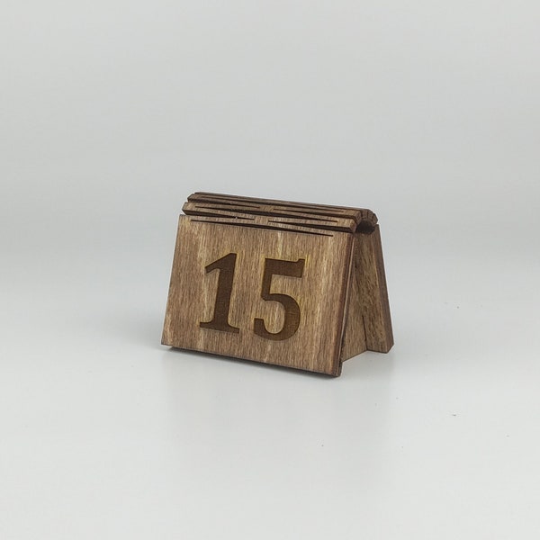 Numeri del tavolo del ristorante 1-10 Set, numeri del caffè, numero del tavolo del matrimonio, numeri del tavolo in legno rustico, numeri del tavolo del partito 10556